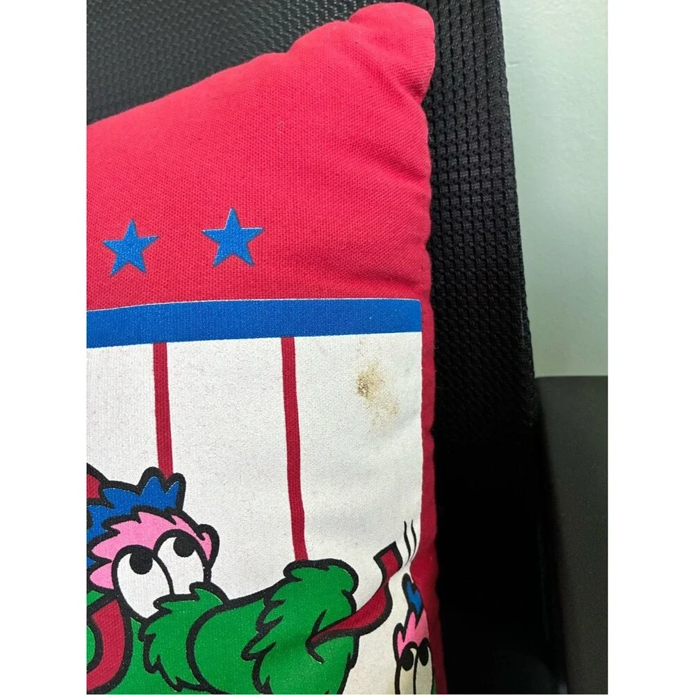 MLB Philadelphia Phillies Square Throw Pillow Phillie Phanatic